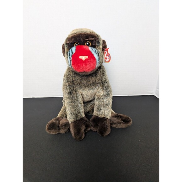 Ty Beanie Baby 2001 Cheeks The Seated Baboon - Picture 2 of 12